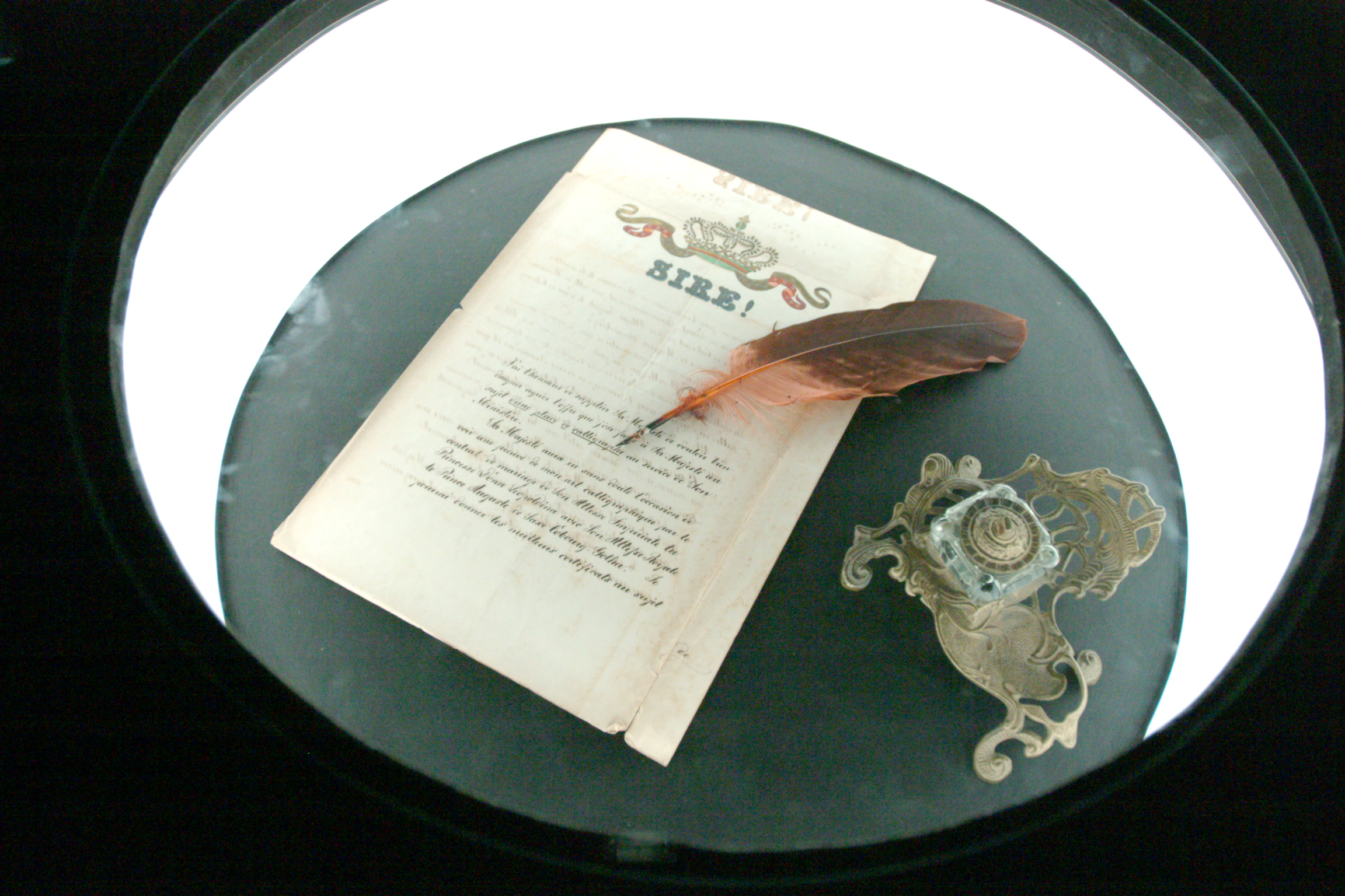 Carta de D.Pedro II escrita por calgrafo<a style='float:right;color:#ccc' href='https://www3.al.sp.gov.br/repositorio/noticia/hist/Carta caligrafo para DPedro II.jpg' target=_blank><i class='bi bi-zoom-in'></i> Clique para ver a imagem </a>